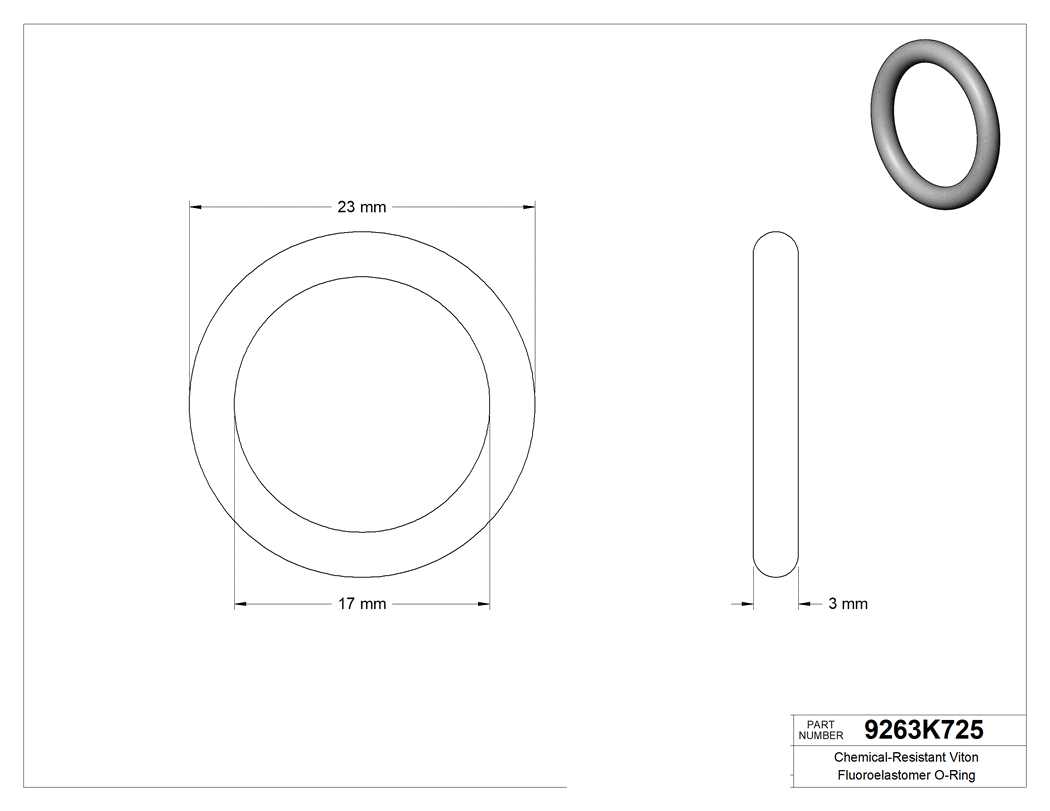 Technical drawing - 9263K725